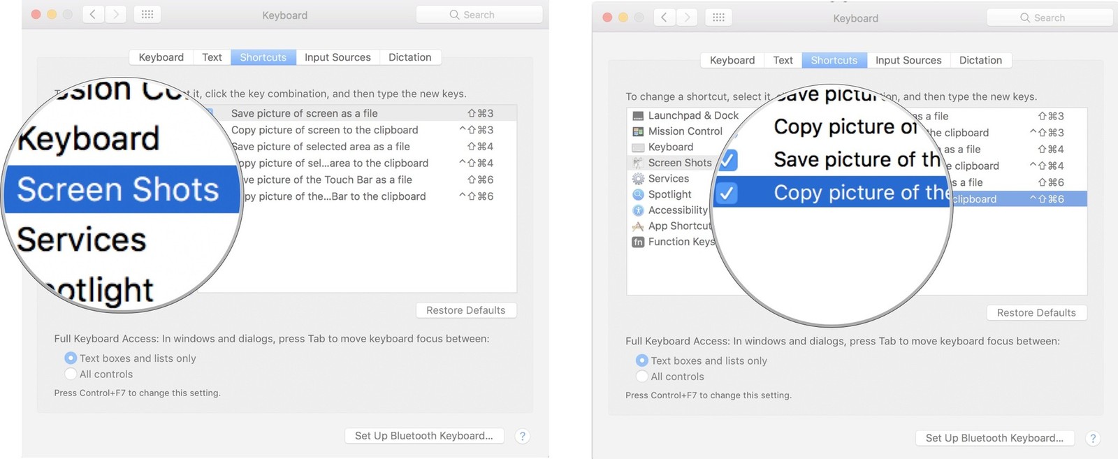 mac shortcut for screenshot to clipboard